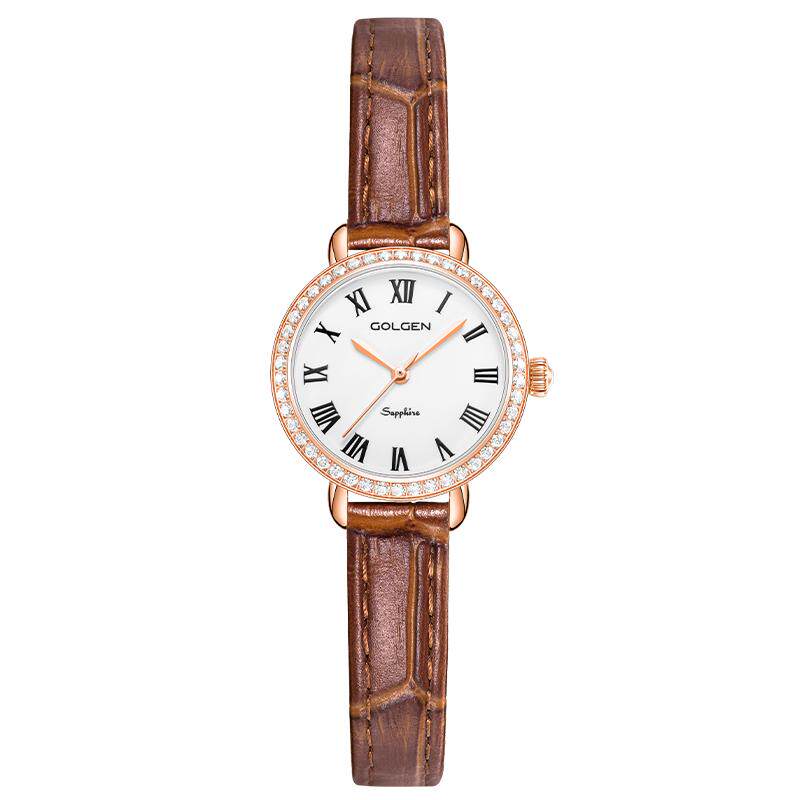 【圣诞礼物】古尊手表女复古小表盘石英表小众设计轻奢简约女表