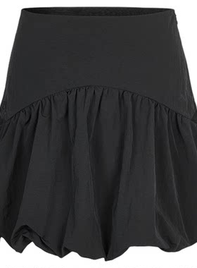 moussy 夏季新品甜美元气高腰花苞蓬蓬半身裙女028ISA31-2331