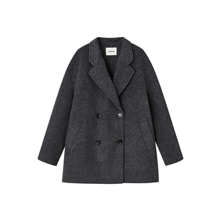 indicia标记商场同款2025冬季新款简约通勤百搭款大衣 F2D4DY846C