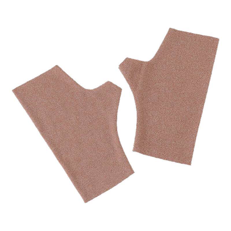 新款双兜手套德绒半指口袋设计加绒保暖可放暖贴学生写字防冻伤手