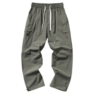 NASA STUSY美式2026新款冬装男款休闲长裤子加绒加厚工装