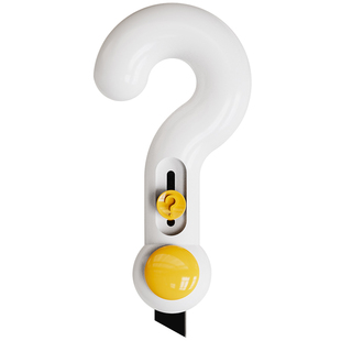 拆快递刀感叹号磁吸防粘开箱刀包裹纸箱神器迷你便携锯齿美工小刀