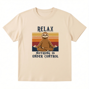 Printed Short Sleeve Round Neck T-shirt动物印花短袖圆领T恤女