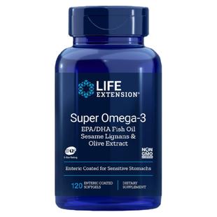 美国五星深海鱼油Life Extension Super omega-3三文鱼油中老年