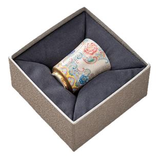 纯银掐丝珐琅彩主人杯单杯闻香品茗功夫喝茶杯高档男女士个人专用