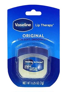 Vaseline凡士林迷你原味润唇膏7g修护润唇膏旅行装夜间使用保湿版