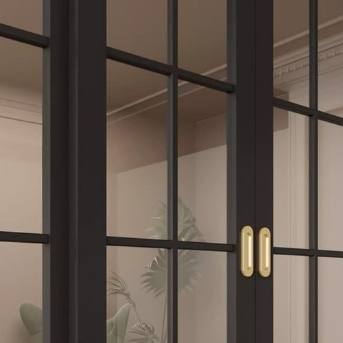 折叠推拉门厨房阳台隔音推拉双开门钛镁铝合金钢化玻璃推拉门厂家