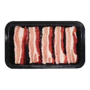 膳博士黑猪肉新鲜去皮五花肉原切350g 黑毛土猪中方韩式烧烤食材