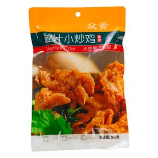 众素秘汁小炒鸡200g纯素食素菜面筋仿荤植物素肉片零食豆腐干斋菜