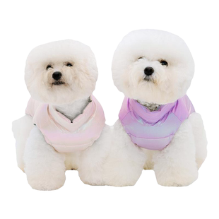 宠物羽绒服包肚子马甲小狗狗衣服比熊冬季加厚保暖泰迪羽绒服秋冬