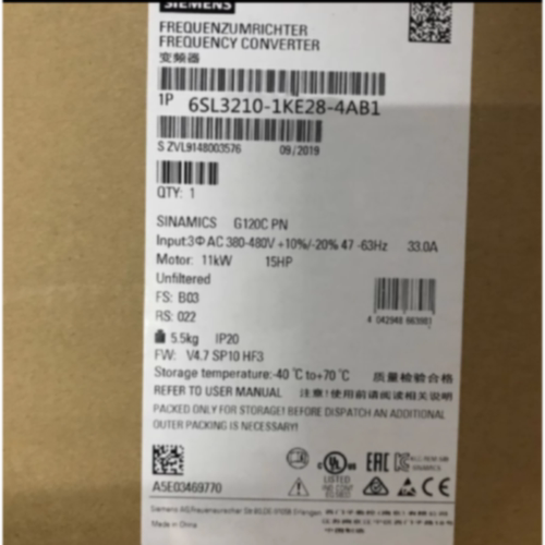 议价6SL3210-1KE28-4AB1 西门子G120 变频器全新原装6SL32101KE28
