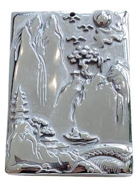 男女同款太赫兹山水牌吊坠