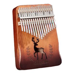 21音拇指琴17音卡林巴琴初学者女生手指钢琴孩子生日礼物网红乐器