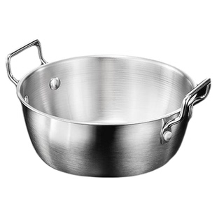 不锈钢碗双耳碗沙拉碗小吃薯条炸鸡块盘火锅酱料碗备菜料理碗