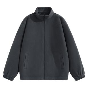 唐狮双面摇粒绒外套男款秋冬季加绒加厚夹克男士抓绒冲锋服内胆YB