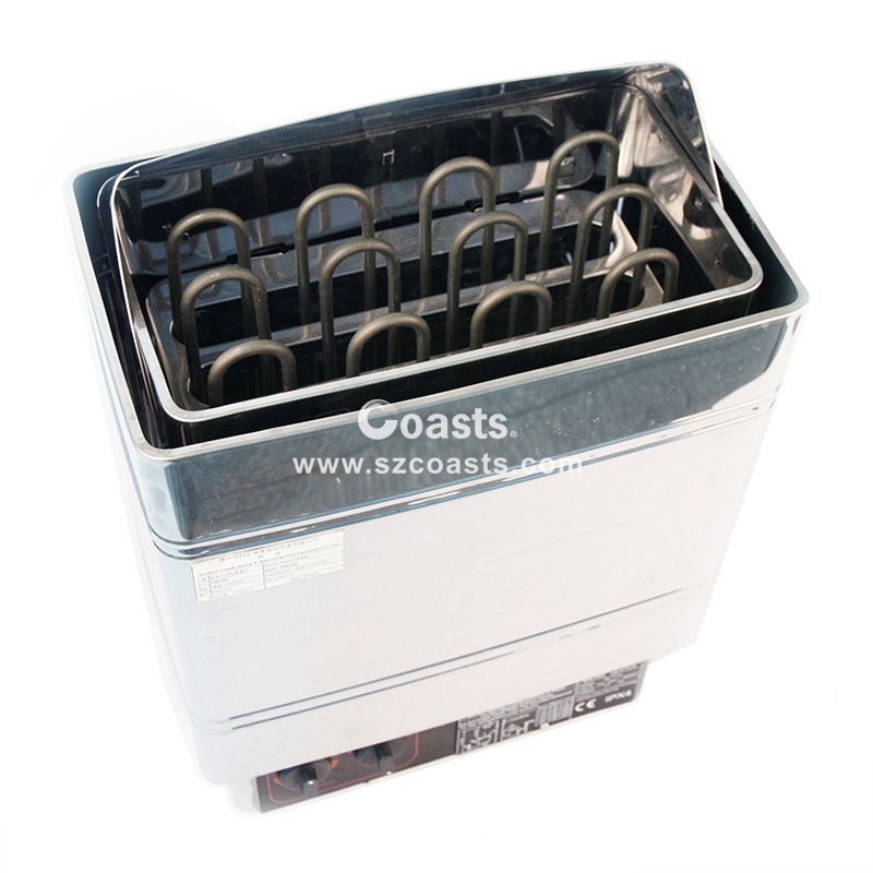 厂家不锈钢内控桑拿炉镜面桑拿干蒸炉家用商用干蒸加热设备