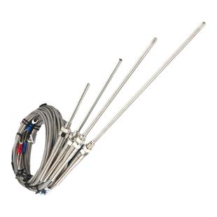 探针式测温线k型热电偶PT100高精度感应感温探头温度传感器
