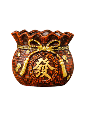 绿植发财树花盆聚宝盆喜庆