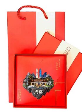 成都多元文创冰箱贴2025新款金属立体磁贴成都旅游纪念品伴手礼物