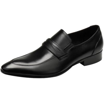 秋季新款商务风潮流一脚蹬男皮鞋