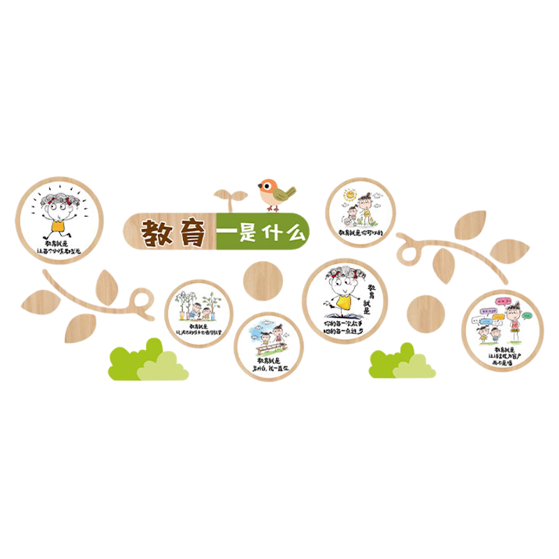 托管班大厅教育是什么走廊文化幼儿园墙装饰环创主题成品机构设计