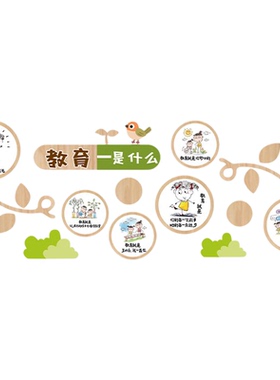幼儿园托管班环创主题墙贴
