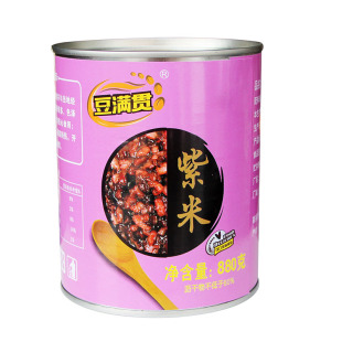 紫米罐头即食奶茶店专用血糯米罐头黑糯米紫米烘焙豆满贯青稞爆粿