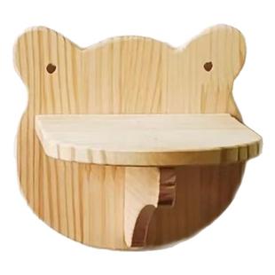 猫爬架 猫跳台 壁挂式新西兰松实木猫斜梯/实木猫脸跳台二件套