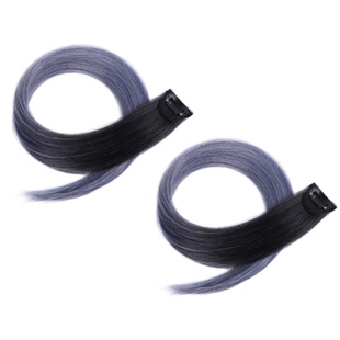 挑染渐变假发片女一片式无痕隐形长发彩色挂耳染红色粉色接发发片