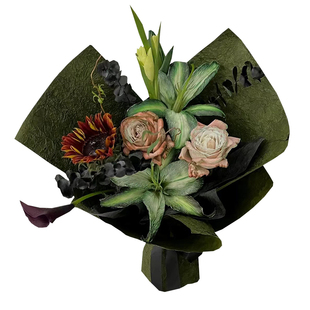 手工花艺皱纹纸 石纹肌理褶皱包装纸 轻奢艺术纸创意鲜花包花纸