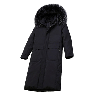 加厚爸爸羽绒服男士加长款过膝大码中老年可脱卸内胆派克外套保暖