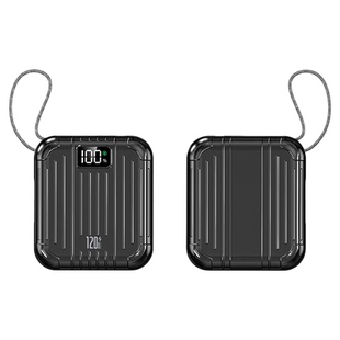 顺丰包邮【国家3C认证丨顶配50000M】冠军者自带双线充电宝可上飞机移动电源小巧适用于安卓苹果20000毫安