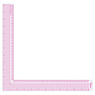 Kearing科灵直角尺5812透明材质L型等边公英制1.5