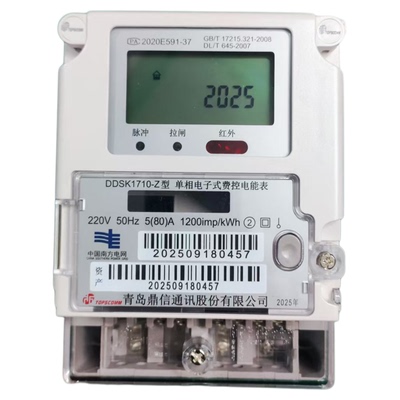 鼎信电表DDZY1710-Z型单相智能电能表单相高精度出租房专用