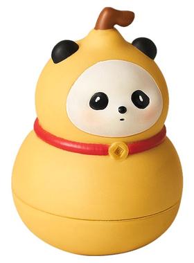 可爱福禄熊猫小葫芦不倒翁摆件招财玄学工位办公桌面情绪稳定神器