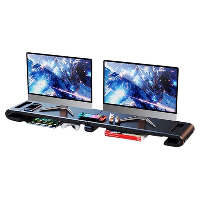 110CM加长双屏显示器升降增高架