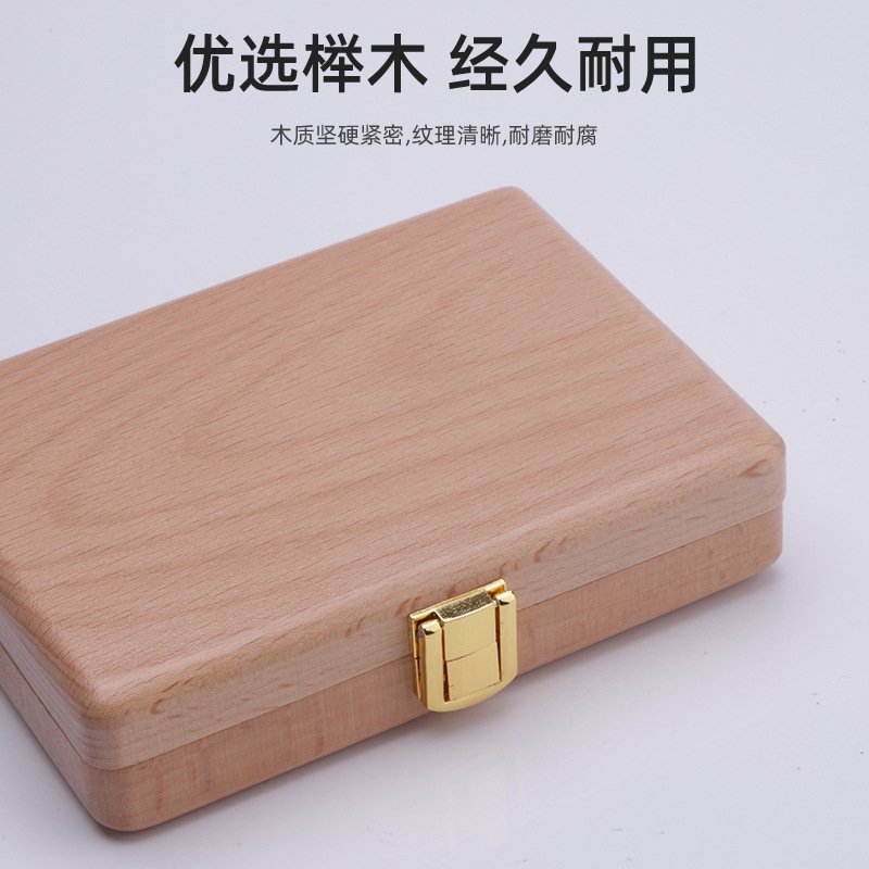 2025木制男孩女孩乳牙胎发保存脐带收纳盒生日礼物儿童创意礼品小