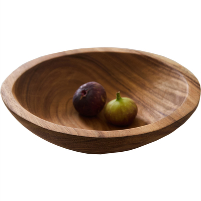 手工胡桃木日式侘寂风水果盘原木