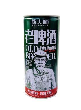 燕大师老啤酒1L罐装老味道