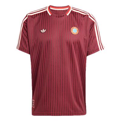 皇贝正品Adidas阿迪达斯拜仁足球休闲文化复古短袖足球服男JF0595