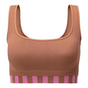 AR原创针织罗纹文胸女美背内衣防走光背心裹胸聚拢s线轻运动线