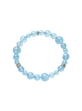 天然海蓝宝手链女款稳定情绪手串