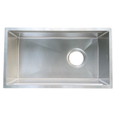 窄边陨石锤纹SUS304不锈钢水槽大单槽洗菜盆厨房台下盆家用洗碗槽