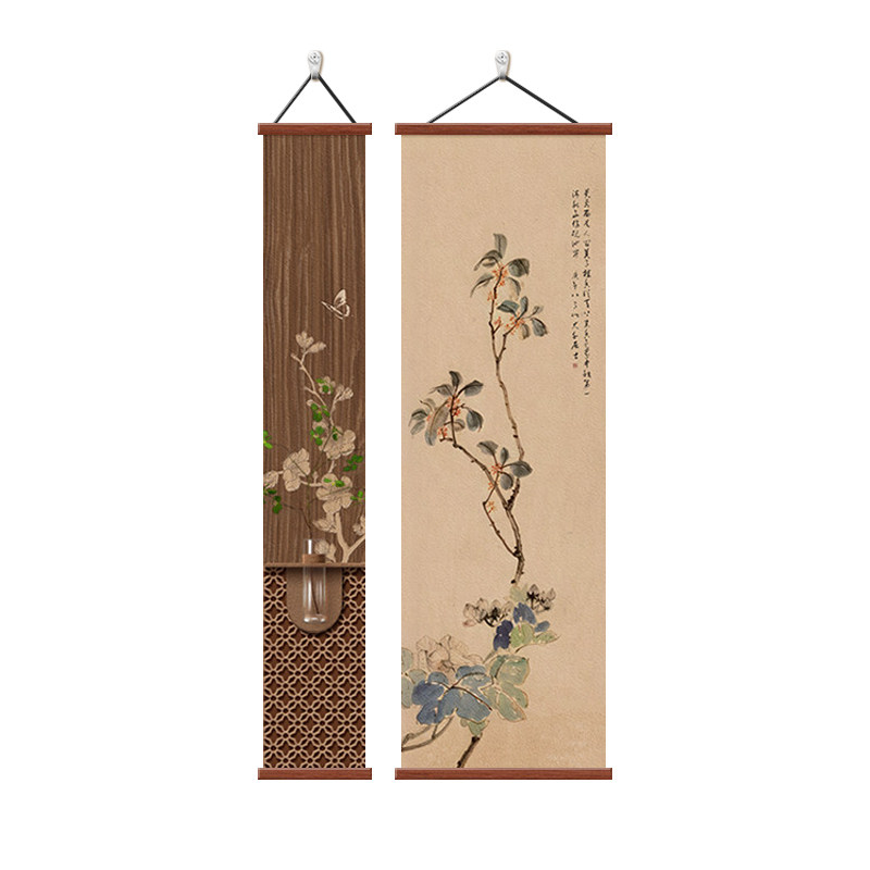 宋氏美学新中式玄关画花卉装饰画