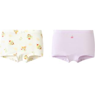 巴拉巴拉女童内裤平角莫代尔儿童四角短裤抗菌两条装舒适柔软萌趣