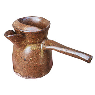 甘肃陕西老人罐罐茶手工土陶茶罐天水陇南西和煮茶器侧把熬茶罐