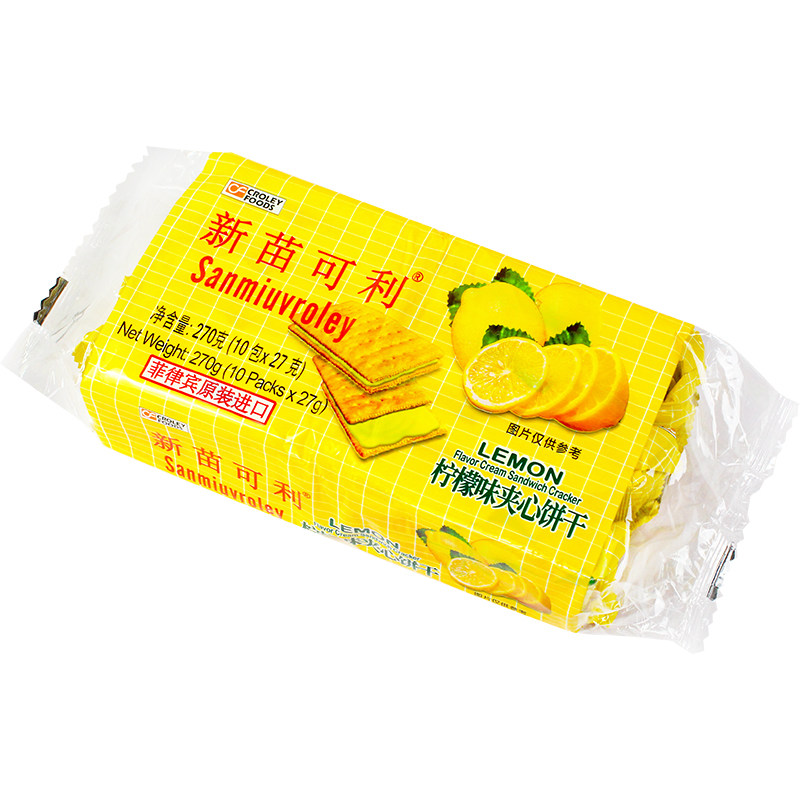 新苗可利菲律宾柠檬味夹心饼干