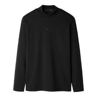 HLA/海澜之家山不在高系列长袖T恤25秋季新半高领含莫代尔上衣男