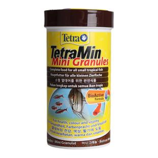 德国Tetra德彩进口鱼食小型热带鱼饲料小颗粒下沉灯鱼孔雀神仙粮