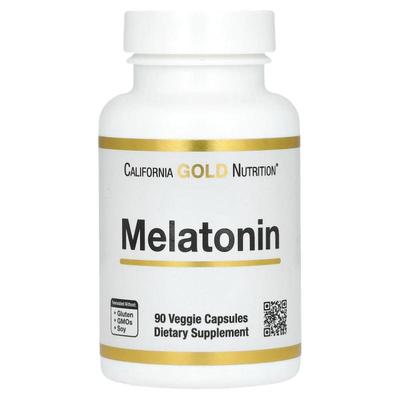 California Gold Nutrition,Melatonin褪黑荷尔蒙帮助睡眠舒缓心
